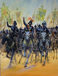 Hernán Cortés en marcha hacia Mejico